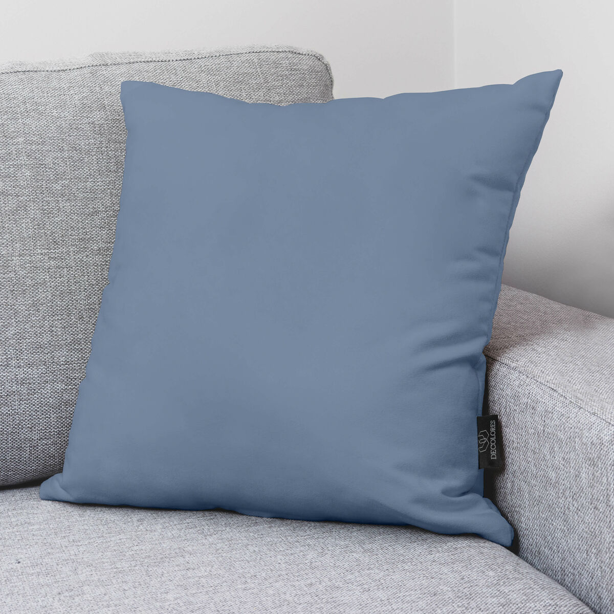 Kuddfodral Decolores Ice Blue Blå Multicolour 50 x 50 cm Bomull